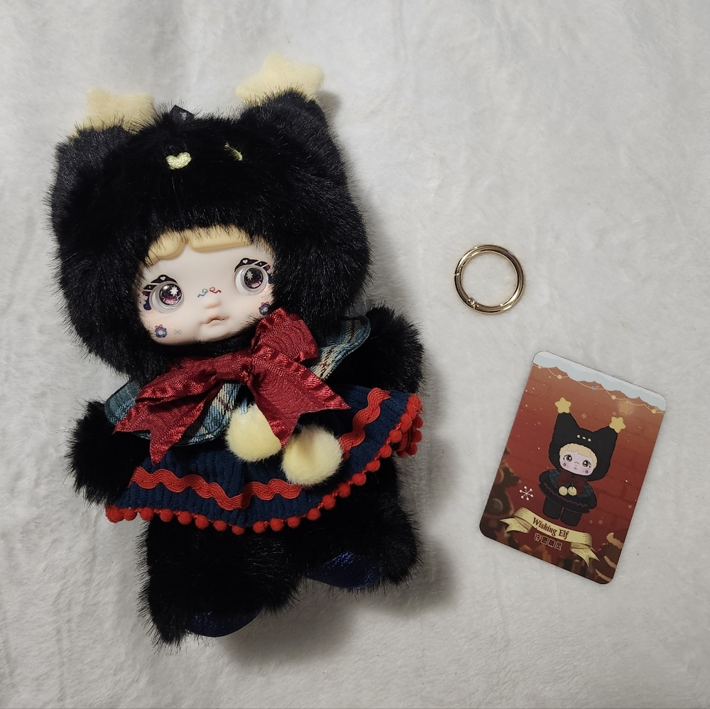 SURE FUN Nommi Magical Christmas Eve Wishing Elf Plush Pendent ⭐️🖤⭐️